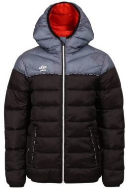 Umbro NATS Detská ľahká prešívaná bunda, čierna, veľkosť 128-134