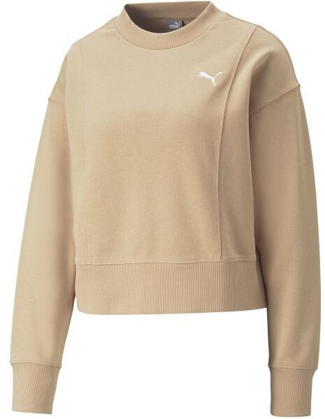 Puma HER CREW TR Dámska mikina, béžová, veľkosť