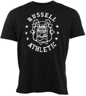 Russell Athletic T-SHIRT BULLDOG M Pánske tričko, čierna, veľkosť