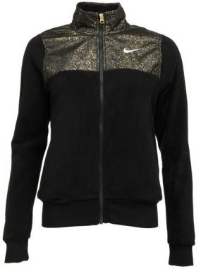 Nike NSW STRDST PRNT PLSH JKT Dámska bunda, čierna, veľkosť