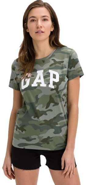 GAP V-GAP SS CLSC TEE Dámske tričko, khaki, veľkosť