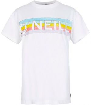 O'Neill CONNECTIVE GRAPHIC LONG TSHIRT Dámske tričko, biela, veľkosť