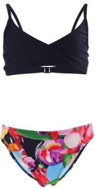 AQUOS NARYA Dievčenské dvojdielne plavky, tmavo modrá, veľkosť 164-170