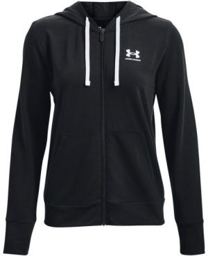 Under Armour RIVAL TERRY FZ HOODIE Dámska mikina, čierna, veľkosť