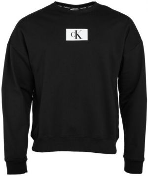 Calvin Klein ´96 TERRY LOUNGE-L/S SWEATSHIRT Pánska mikina, čierna, veľkosť