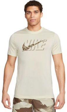 Nike NK DF TEE RLGD CAMO Pánske tréningové tričko, béžová, veľkosť XXL