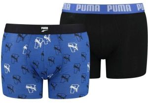 Puma MEN AOP BOXER 2P Pánske boxerky, modrá, veľkosť