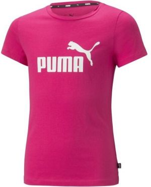 Puma ESS LOGO TEE G Dievčenské tričko, ružová, veľkosť