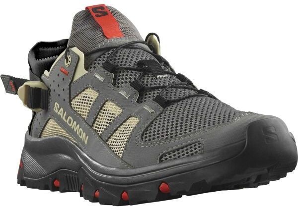 Salomon TECHAMPHIBIAN 5 Pánska turistická obuv, sivá, veľkosť 42