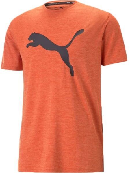 Puma TRAIN FAV HEATHER CAT TEE Pánske športové tričko, oranžová, veľkosť XXL