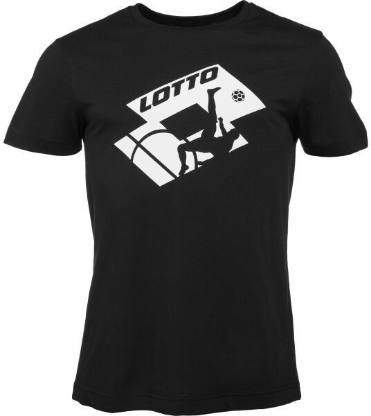 Lotto TEE SOCCER CLUB MEL Pánske tričko, čierna, veľkosť