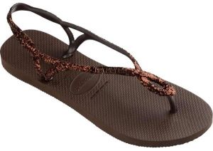 HAVAIANAS LUNA PREMIUM II Dámske žabky, hnedá, veľkosť 41/42