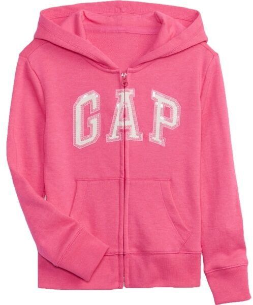 GAP V-BAS LOGO FZ FT Dievčenská mikina, ružová, veľkosť
