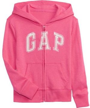 GAP V-BAS LOGO FZ FT Dievčenská mikina, ružová, veľkosť