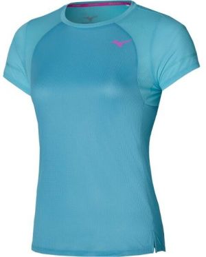 Mizuno DRYAEROFLOW TEE Dámske bežecké tričko, tyrkysová, veľkosť