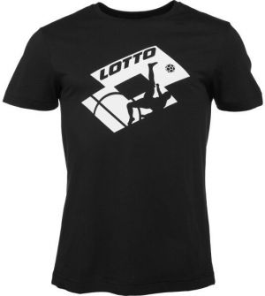 Lotto TEE SOCCER CLUB MEL Pánske tričko, čierna, veľkosť