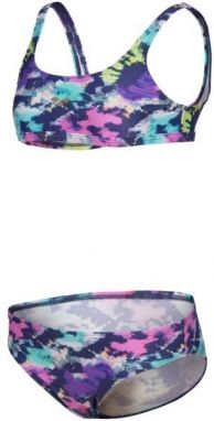 Arena TIE AND DYE BIKINI TOP Dievčenské dvojdielne plavky, mix, veľkosť