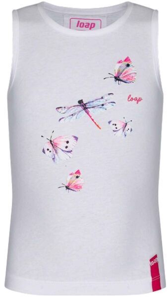 LOAP BESLANA Dievčenské tielko, biela, veľkosť 122-128