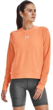 Under Armour RIVAL TERRY CREW Dámska mikina, oranžová, veľkosť