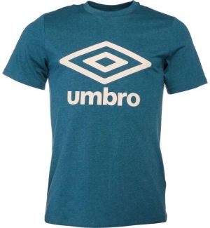 Umbro LARGE COTTON LOGO TEE Pánske tričko, tmavo zelená, veľkosť