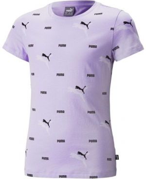 Puma ESS+ LOGO POWER AOP TEE Dámske tričko, fialová, veľkosť