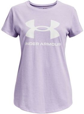 Under Armour LIVE SPORTSTYLE GRAPHIC SS Dievčenské tričko, fialová, veľkosť