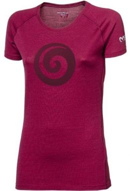 PROGRESS TARANAKI Dámske tričko z Merino vlny, vínová, veľkosť
