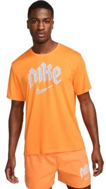 Nike DF RUN DVN MILER SS Pánske tričko, oranžová, veľkosť