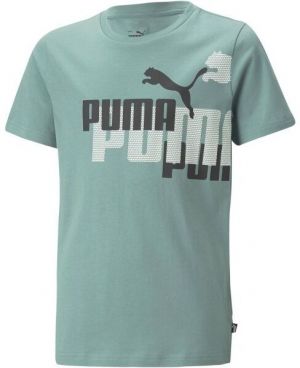 Puma ESS+LOGO POWER TEE Pánske tričko, zelená, veľkosť