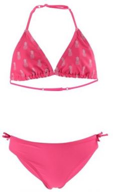 AQUOS CARMELA Dievčenské dvojdielne plavky, ružová, veľkosť 116-122