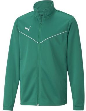 Puma TEAMRISE TRAINING POLY JACKET JR Chlapčenská mikina, zelená, veľkosť