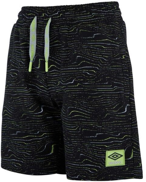 Umbro MANUEL Pohodlné chlapčenské šortky z úpletu, čierna, veľkosť 140-146