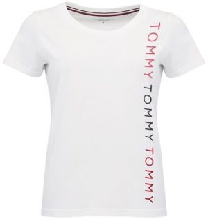 Tommy Hilfiger EMBROIDERY-SS TEE Dámske tričko, biela, veľkosť