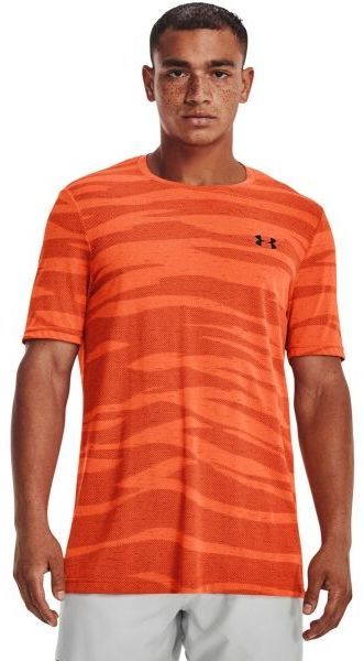 Under Armour SEAMLESS WAVE SS Pánske tričko, oranžová, veľkosť S