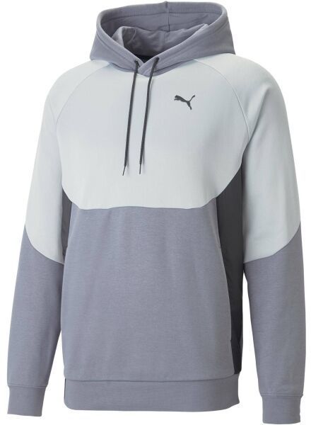 Puma ALPHA HOODIE FL G Dievčenská mikina, sivá, veľkosť