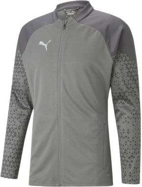 Puma TEAMCUP TRAINING JACKET Pánska futbalová bunda, sivá, veľkosť