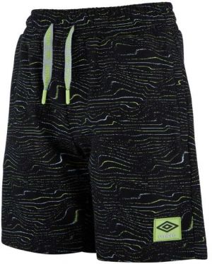 Umbro MANUEL Pohodlné chlapčenské šortky z úpletu, čierna, veľkosť 128-134