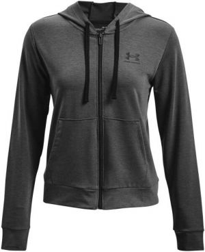 Under Armour RIVAL TERRY FZ HOODIE Dámska mikina, tmavo sivá, veľkosť