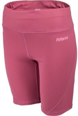 Fitforce MAROTTA Dámske  fitness šortky, ružová, veľkosť