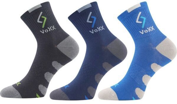 VoXX S-TRONIK 3P Chlapčenské ponožky, tmavo sivá, veľkosť