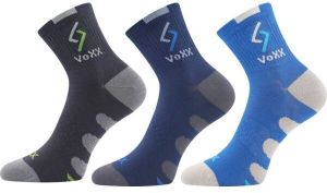 VoXX S-TRONIK 3P Chlapčenské ponožky, tmavo sivá, veľkosť