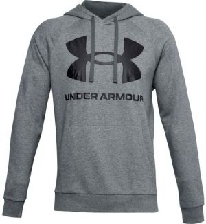 Under Armour RIVAL FLEECE BIG LOGO HD Pánska mikina, sivá, veľkosť