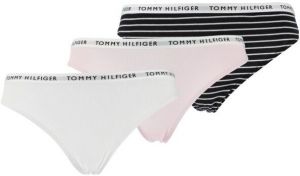Tommy Hilfiger 3P THONG Dámske tangá, biela, veľkosť