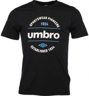 Umbro CIRCULAR GRAPHIC TEE Pánske tričko, čierna, veľkosť