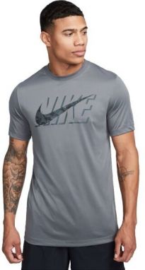 Nike NK DF TEE RLGD CAMO Pánske tréningové tričko, sivá, veľkosť XXL