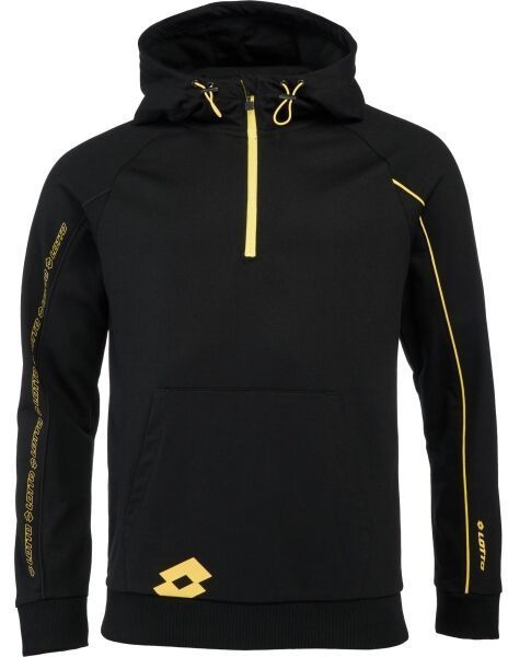 Lotto LOGO DUE SWEAT HZ HD Pánska mikina, čierna, veľkosť XXXL