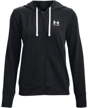 Under Armour RIVAL TERRY FZ HOODIE Dámska mikina, čierna, veľkosť S