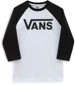Vans CLASSIC VANS RAGLAN-B Chlapčenské tričko, biela, veľkosť