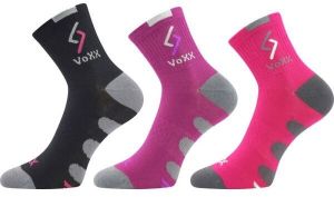 VoXX S-TRONIK 3P Dievčenské ponožky, čierna, veľkosť