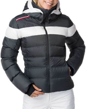 Rossignol W HIVER DOWN JKT Dámska páperová bunda, tmavo sivá, veľkosť